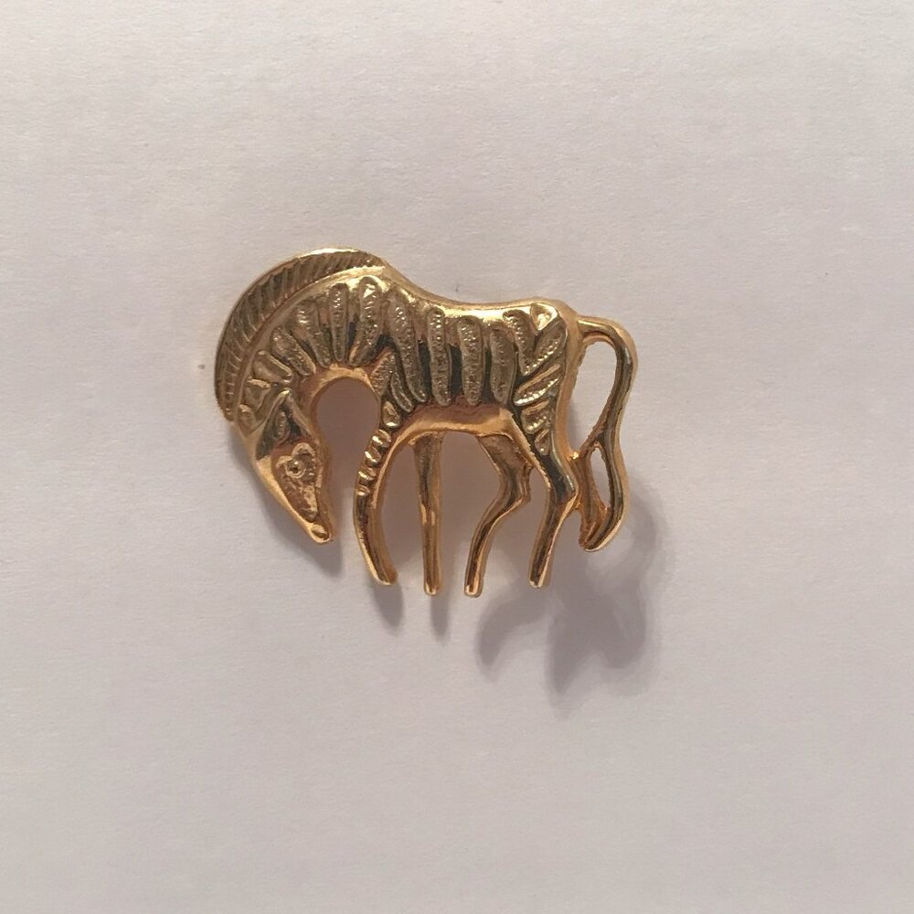 Zebra Brooch